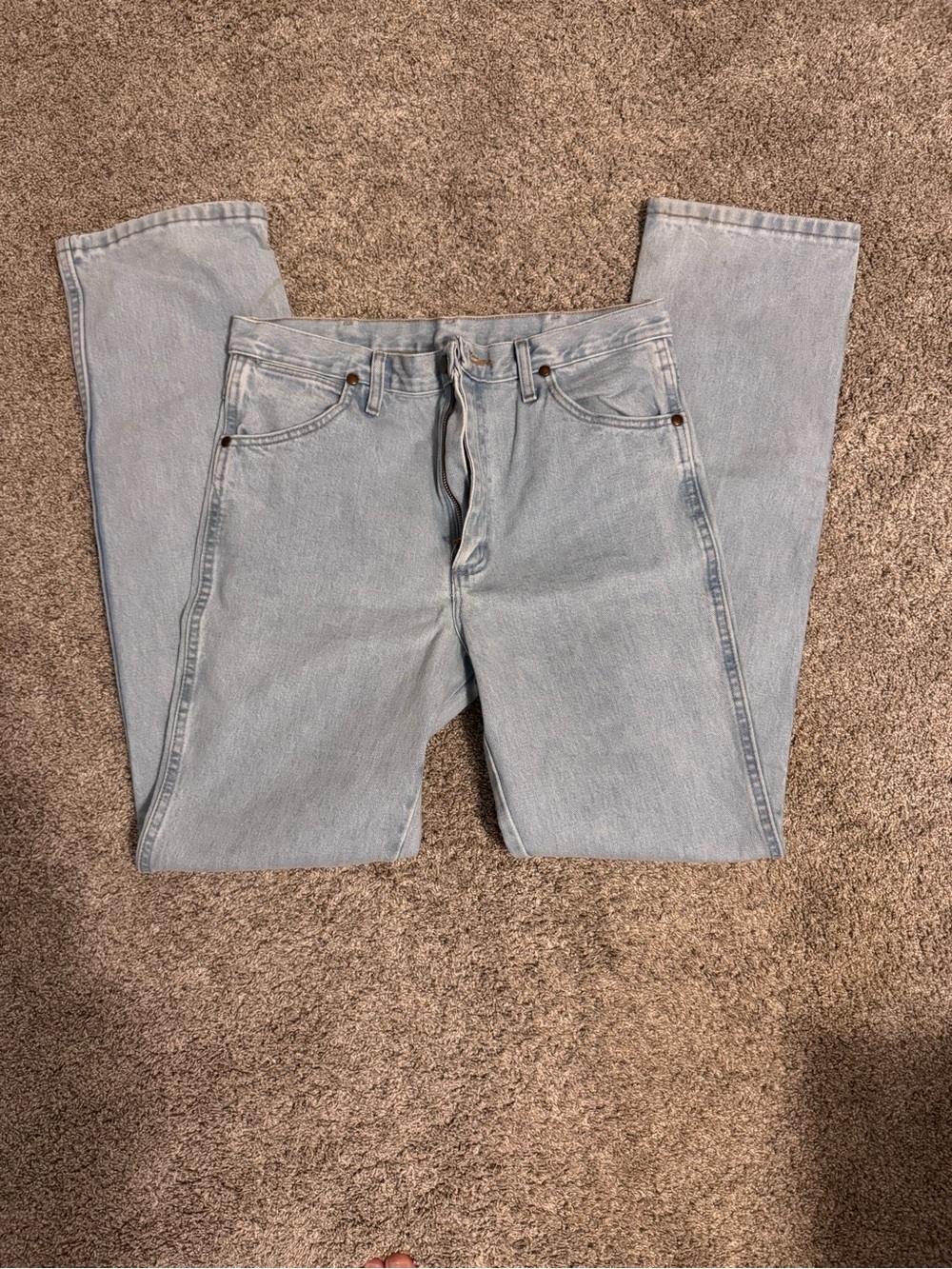 Wrangler Light Blue Men's Straight Jeans